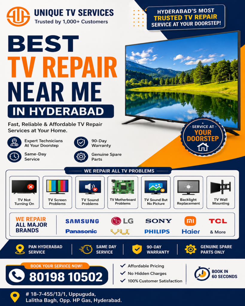 Best TV Repair Near Me in Hyderabad